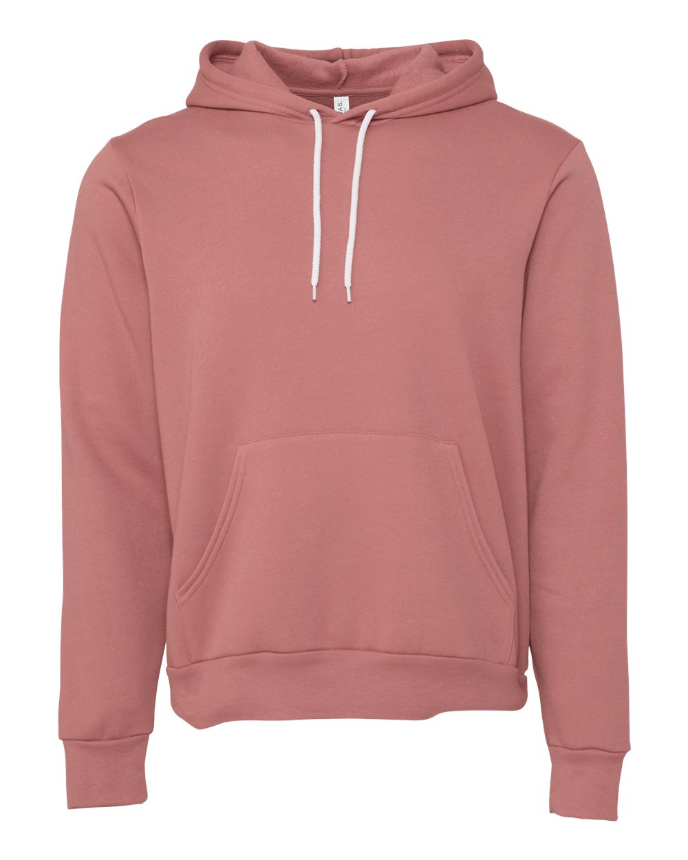 Unisex Sponge Fleece Hoodie - Front - B86306302 - Mauve