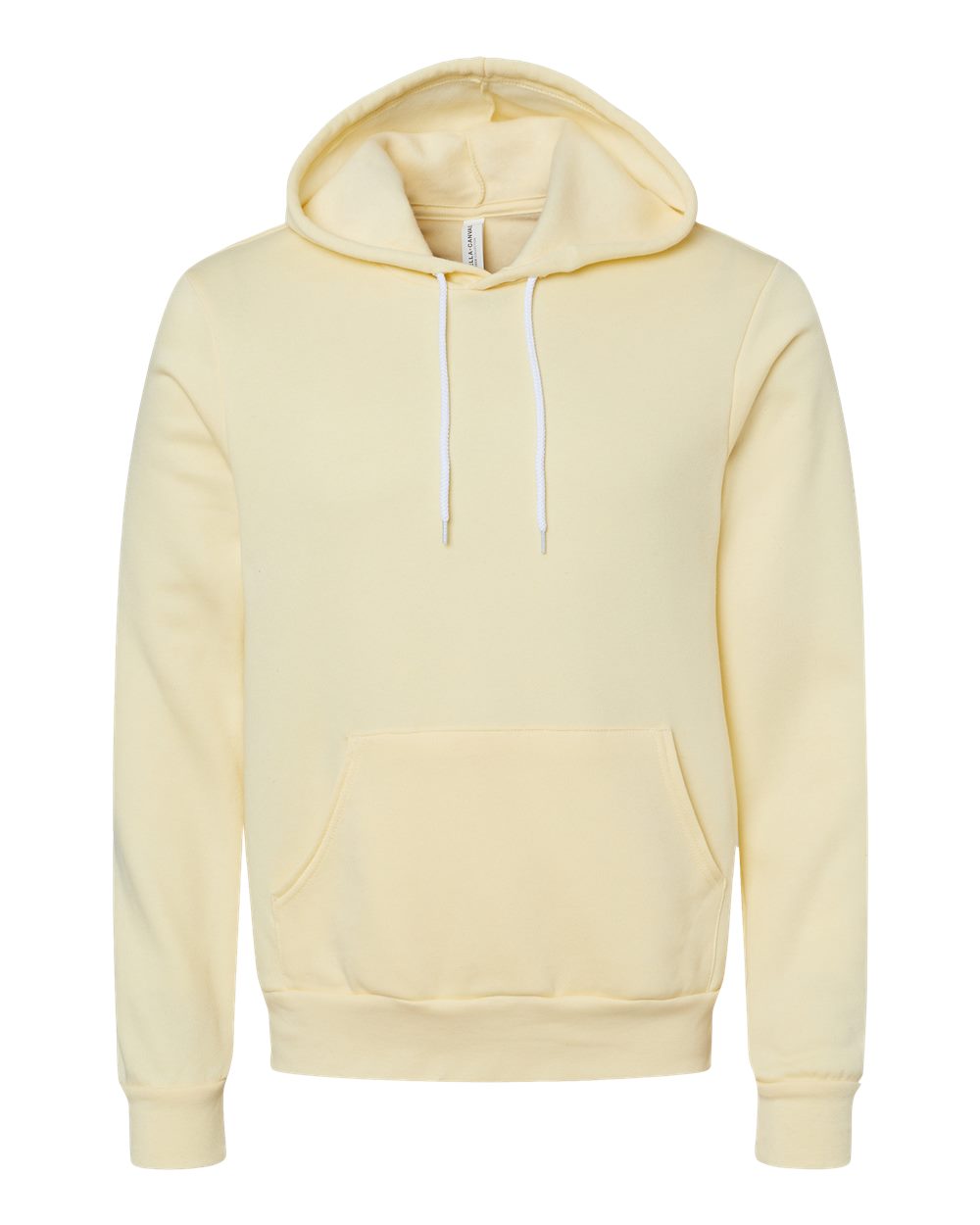 Unisex Sponge Fleece Hoodie - Front - B86306472 - French Vanilla