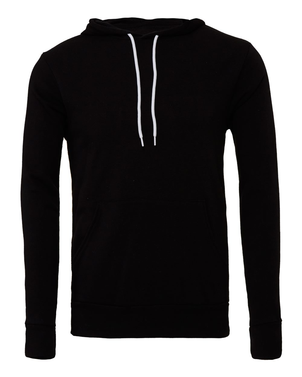 Unisex Sponge Fleece Hoodie - Front - B86306502 - Black