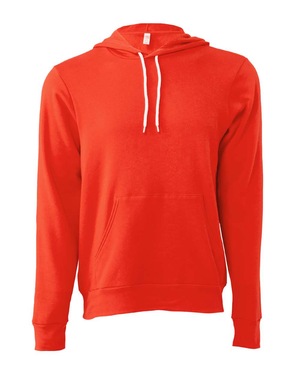 Unisex Sponge Fleece Hoodie - Front - B86306532 - Poppy