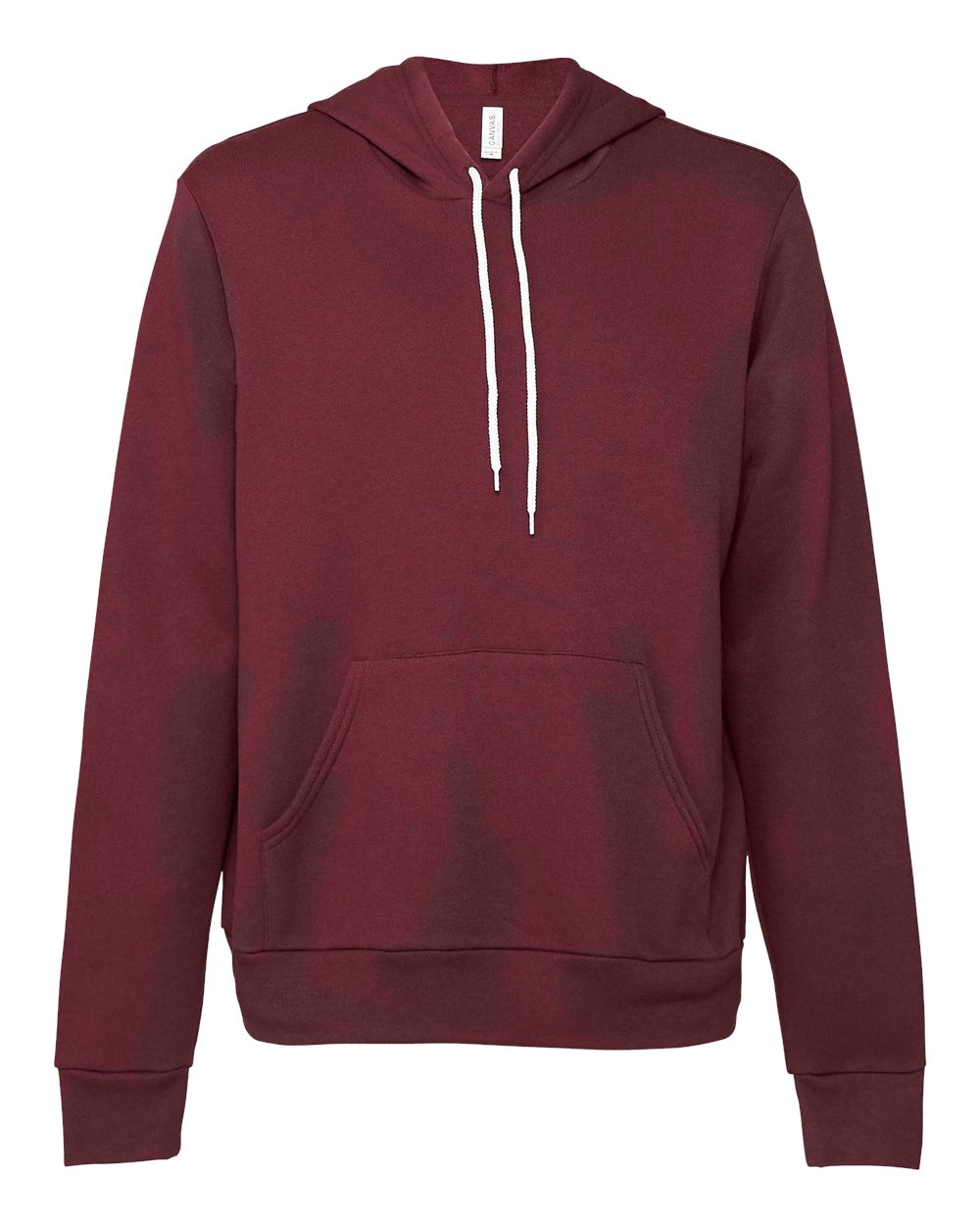 Unisex Sponge Fleece Hoodie - Front - B86306542 - Maroon