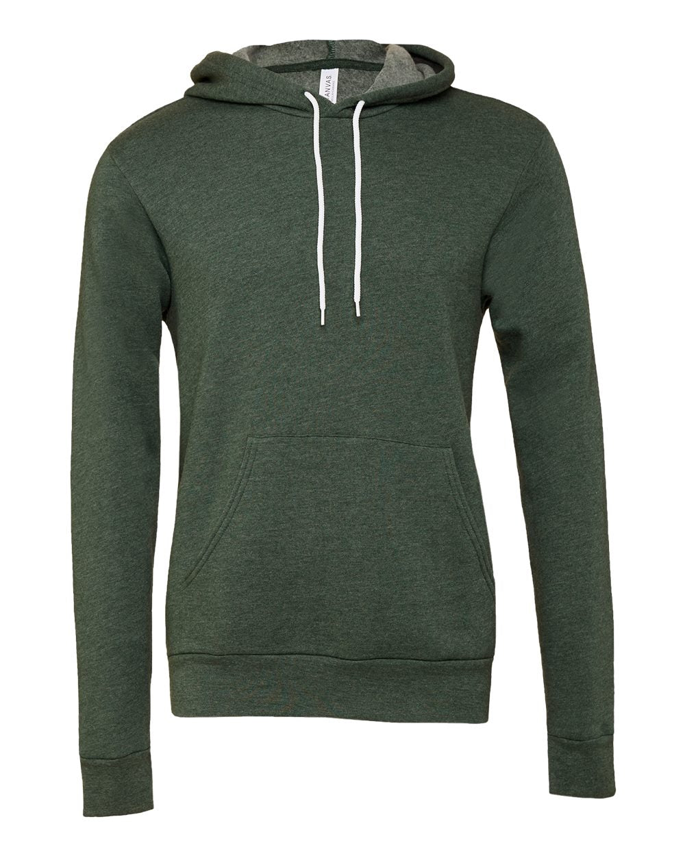 Unisex Sponge Fleece Hoodie - Front - B86306572 - Heather Forest