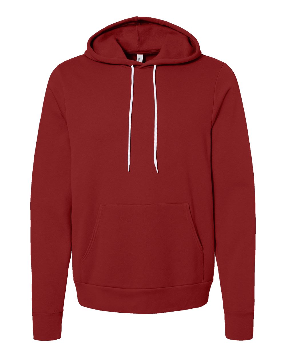Unisex Sponge Fleece Hoodie - Front - B86306682 - Cardinal