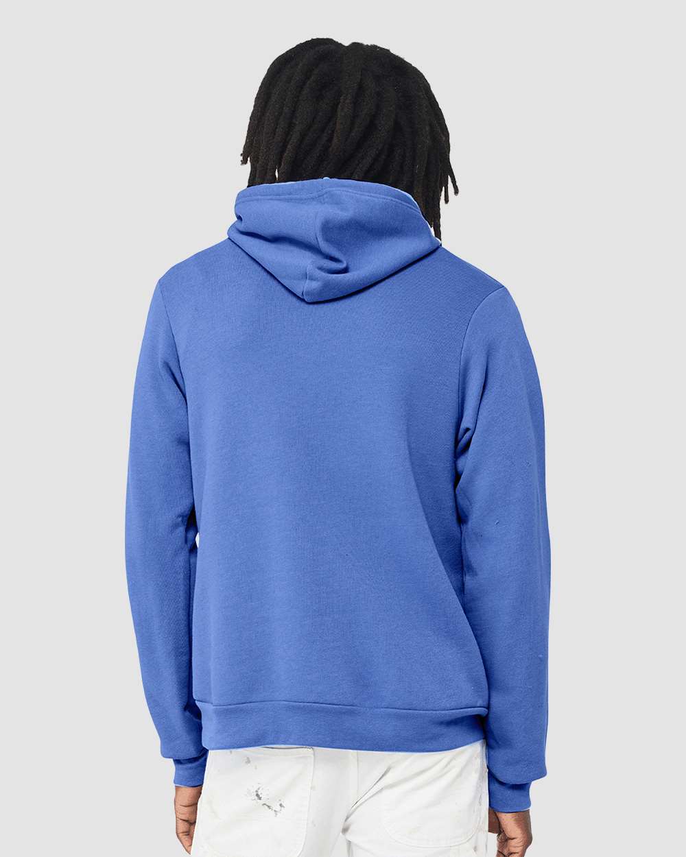 Unisex Sponge Fleece Hoodie - OnModelBack - B86306142 - Heather Columbia Blue