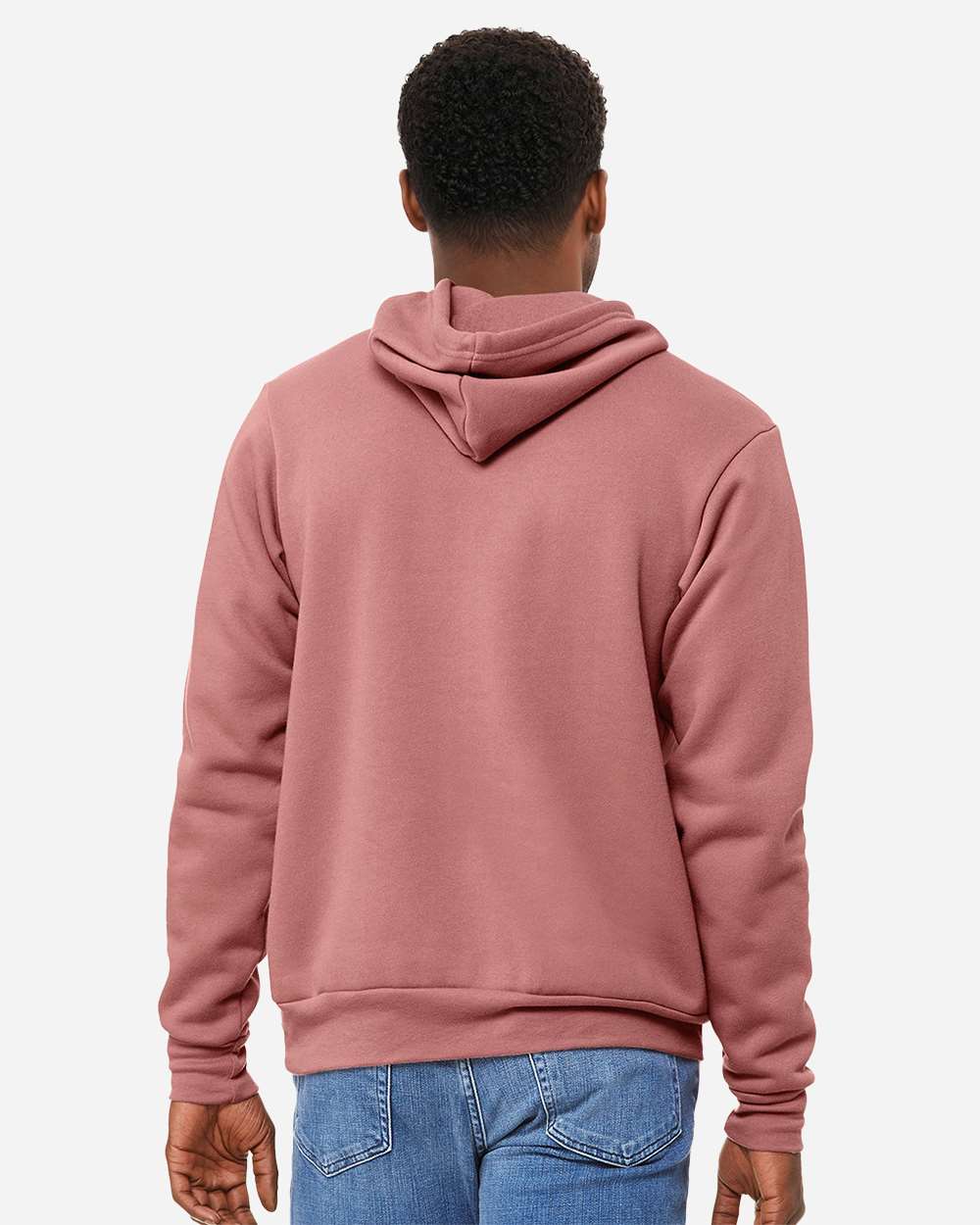 Unisex Sponge Fleece Hoodie - OnModelBack - B86306302 - Mauve
