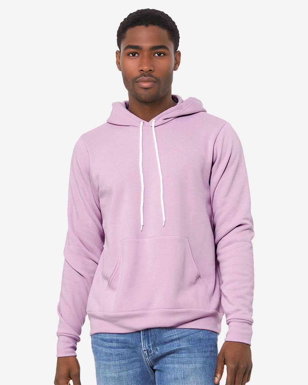 Unisex Sponge Fleece Hoodie - OnModelFront - B86306092 - Lilac