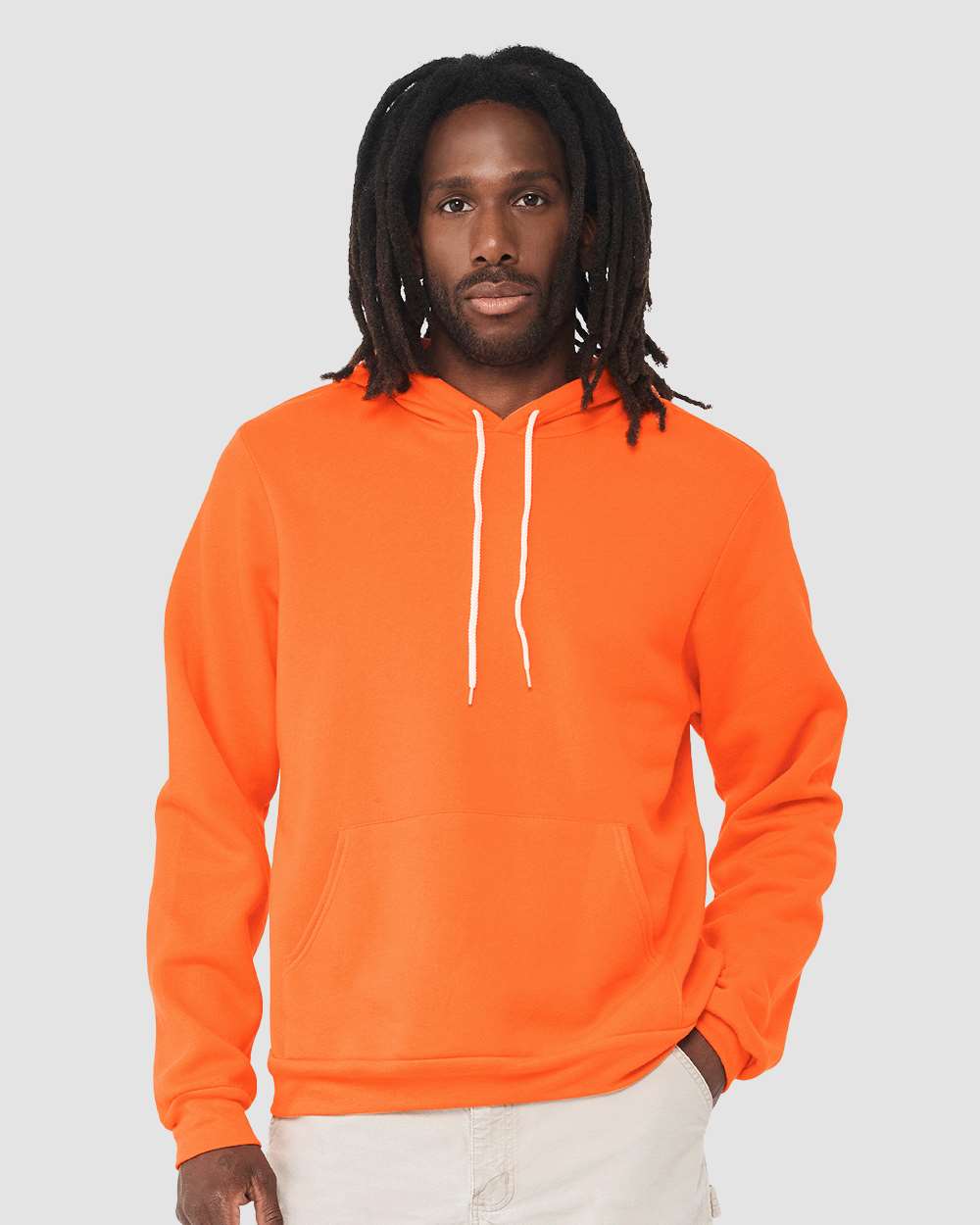 Unisex Sponge Fleece Hoodie - OnModelFront - B86306242 - Orange