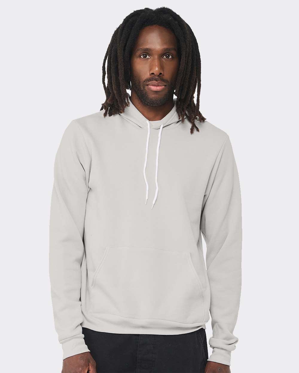 Unisex Sponge Fleece Hoodie - OnModelFront - B86306262 - Silver