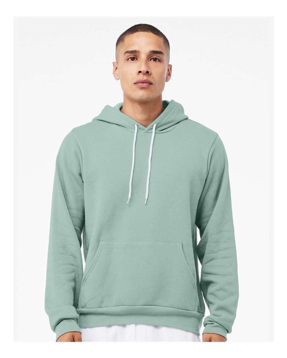 Unisex Sponge Fleece Hoodie - OnModelFront - B86306432 - Dusty Blue
