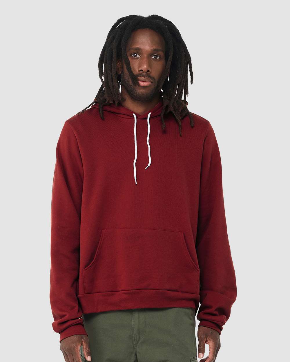 Unisex Sponge Fleece Hoodie - OnModelFront - B86306682 - Cardinal