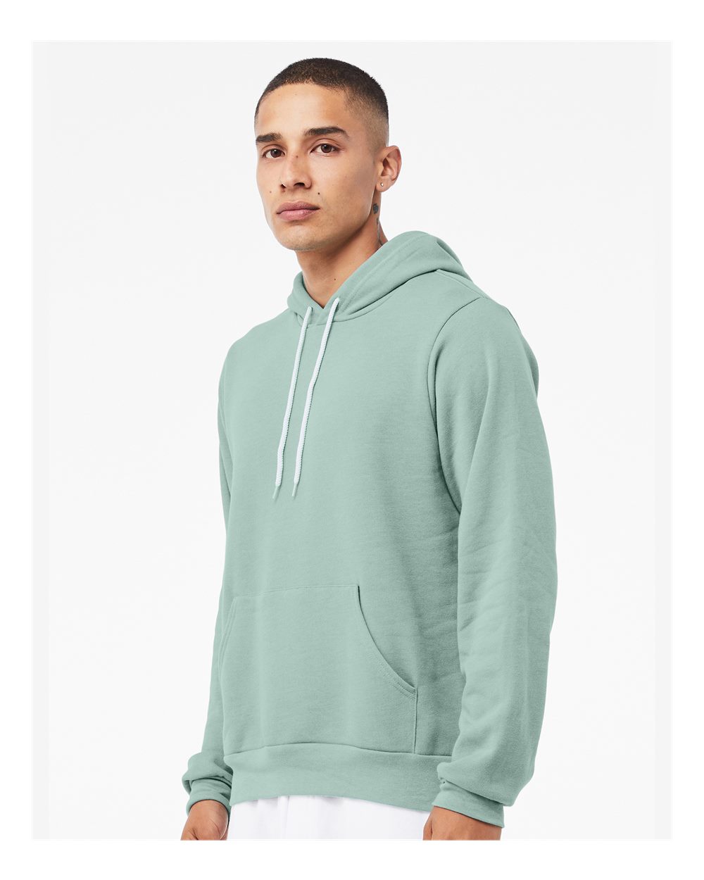 Unisex Sponge Fleece Hoodie - OnModelSide - B86306432 - Dusty Blue