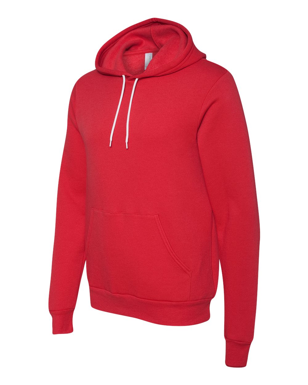Unisex Sponge Fleece Hoodie - Side - B86306702 - Red
