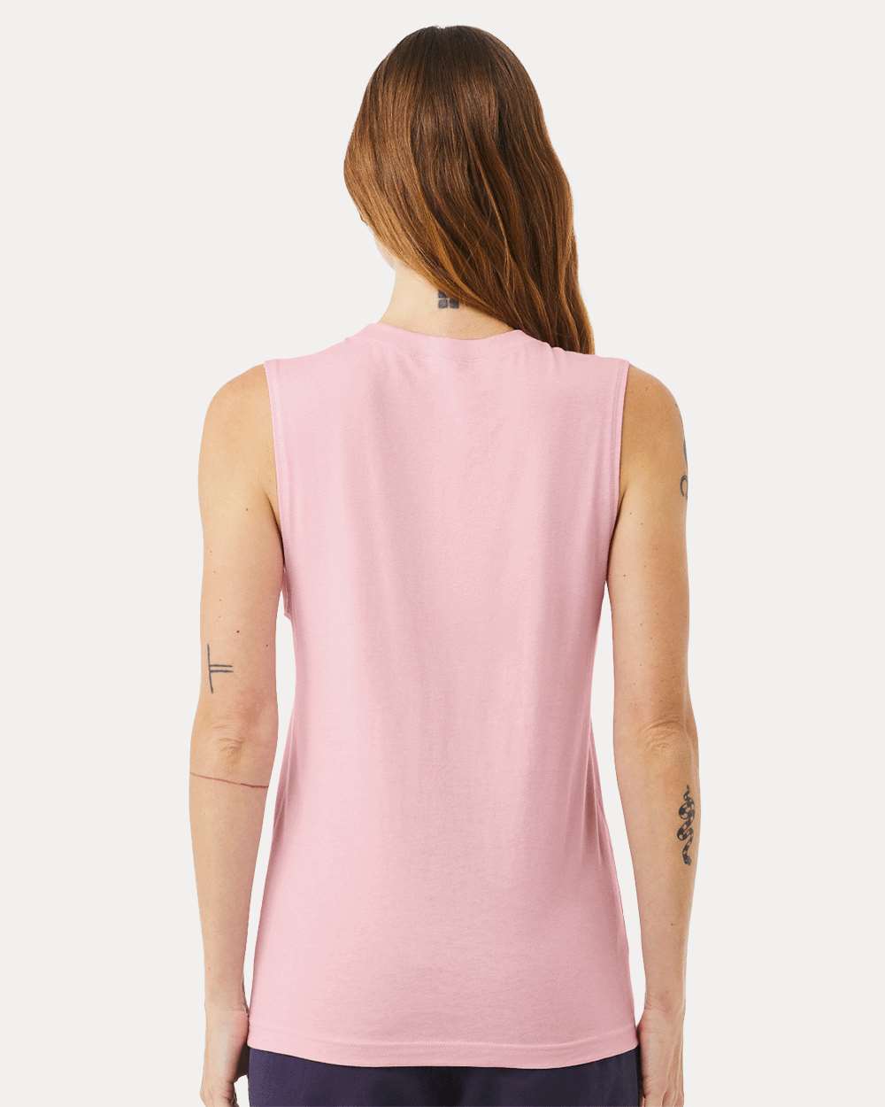 Jersey Muscle Tank - OnModelBack - B80906302 - Pink