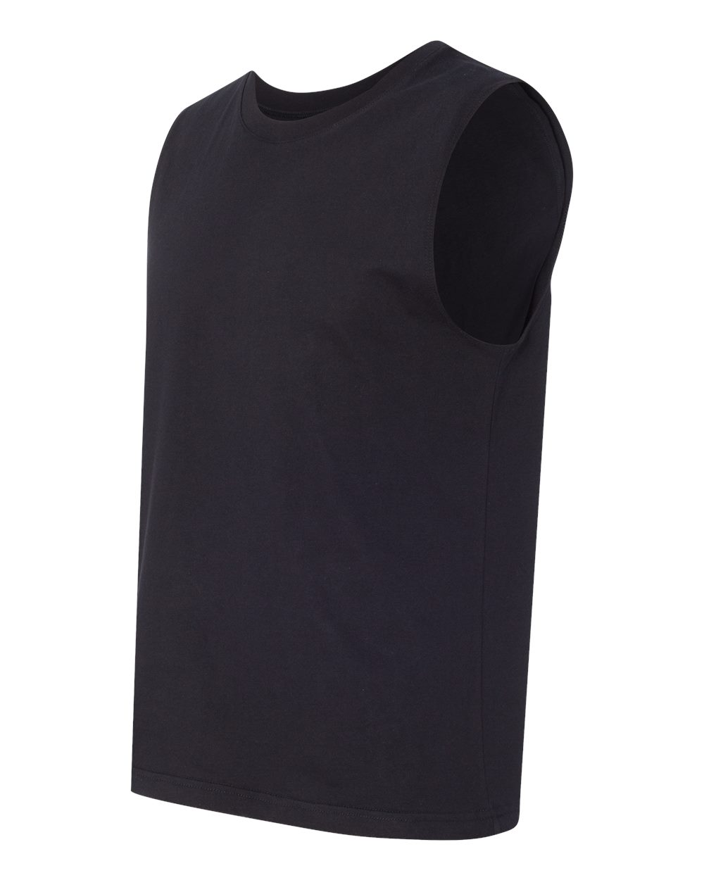 Jersey Muscle Tank - Side - B80906502 - Black