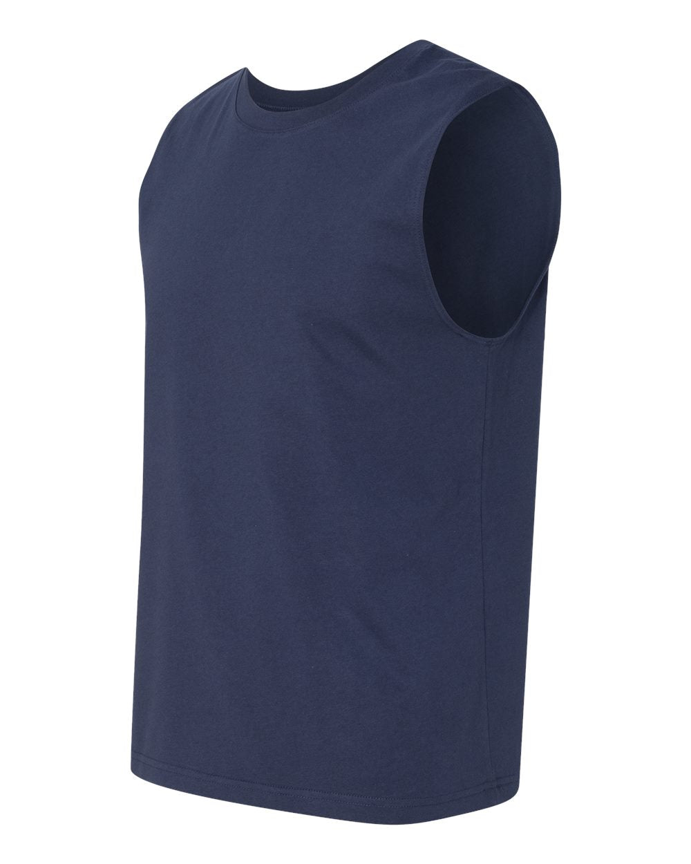 Jersey Muscle Tank - Side - B80906652 - Navy