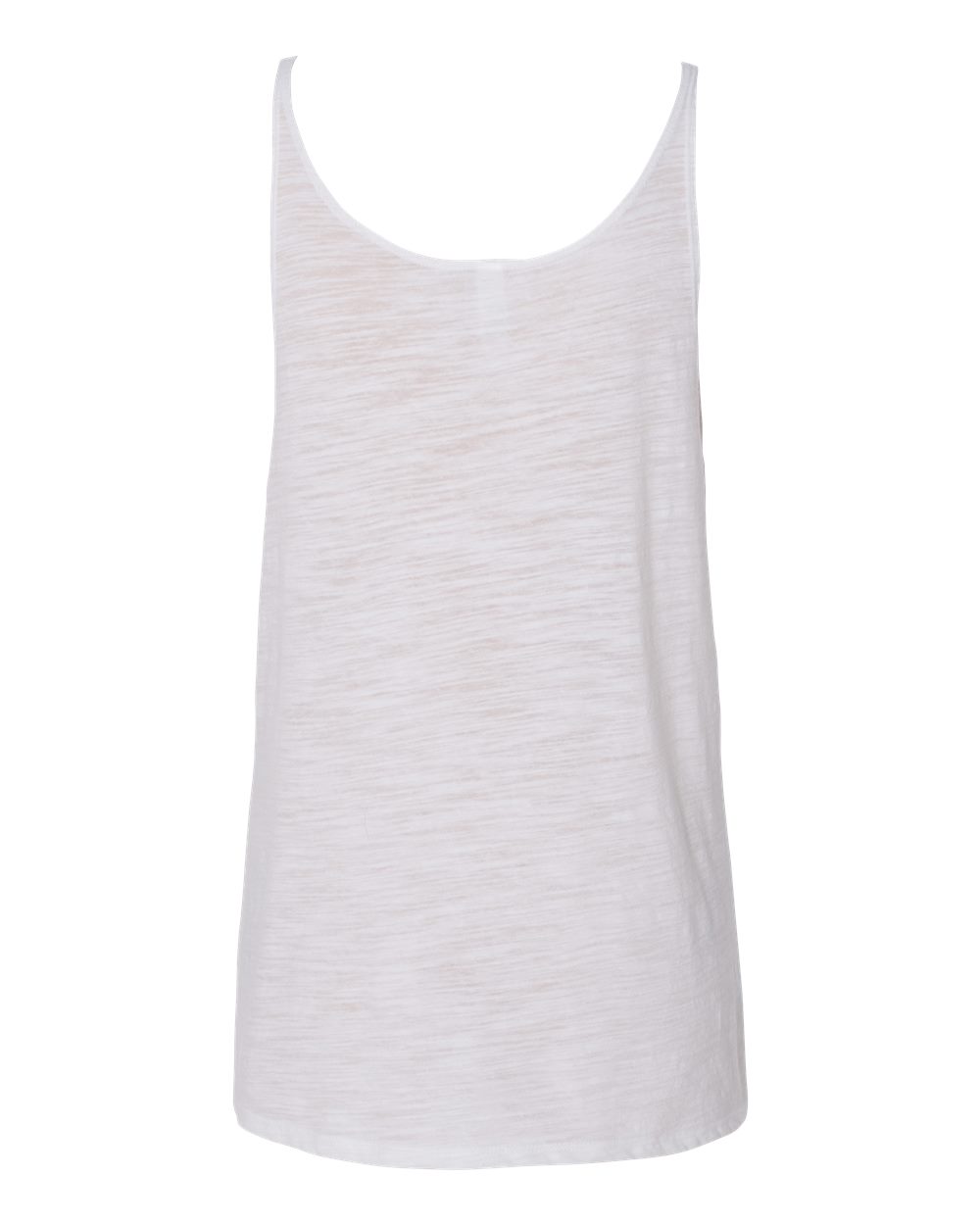 Women's Slouchy Tank - Back - B55906016 - White Slub