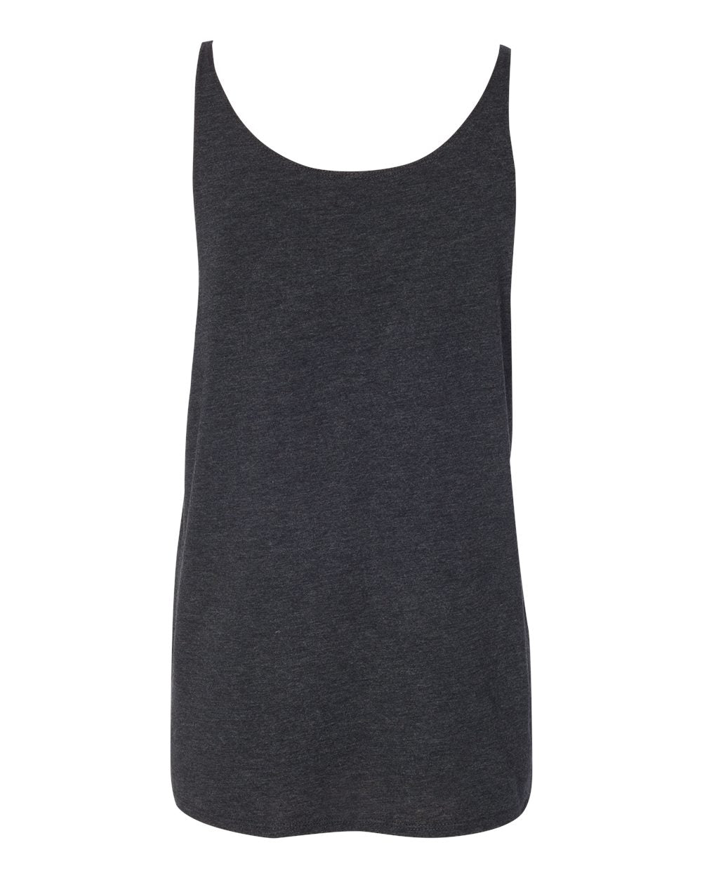 Women's Slouchy Tank - Back - B55906093 - Charcoal Black Triblend