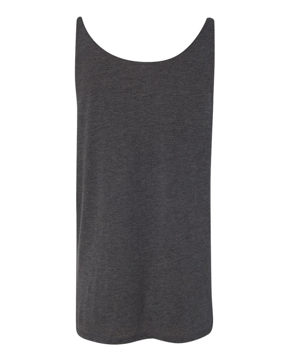 Women's Slouchy Tank - Back - B55906103 - Dark Grey Heather