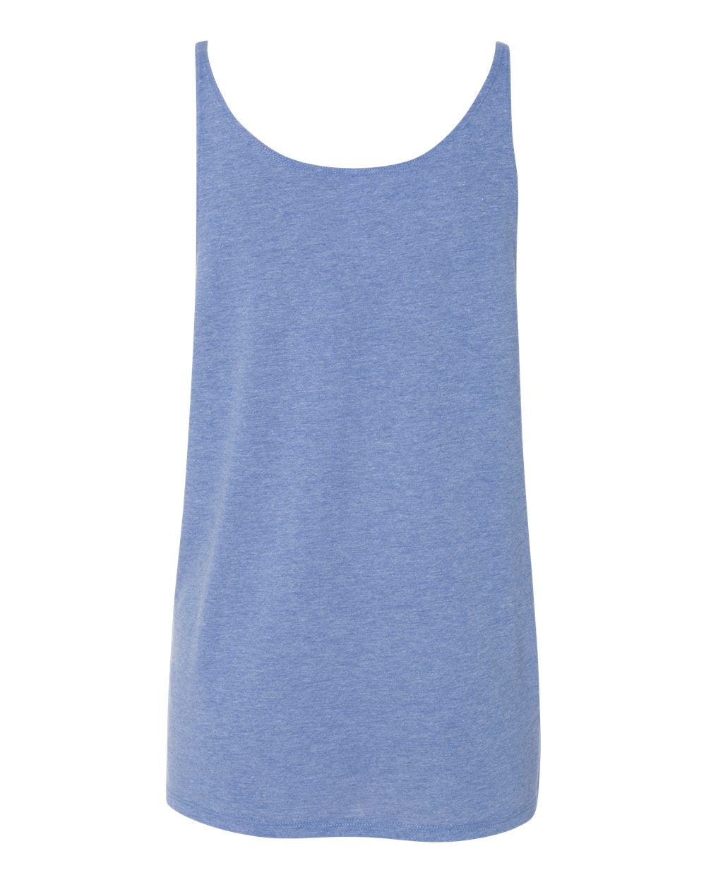 Women's Slouchy Tank - Back - B55906253 - Blue Triblend