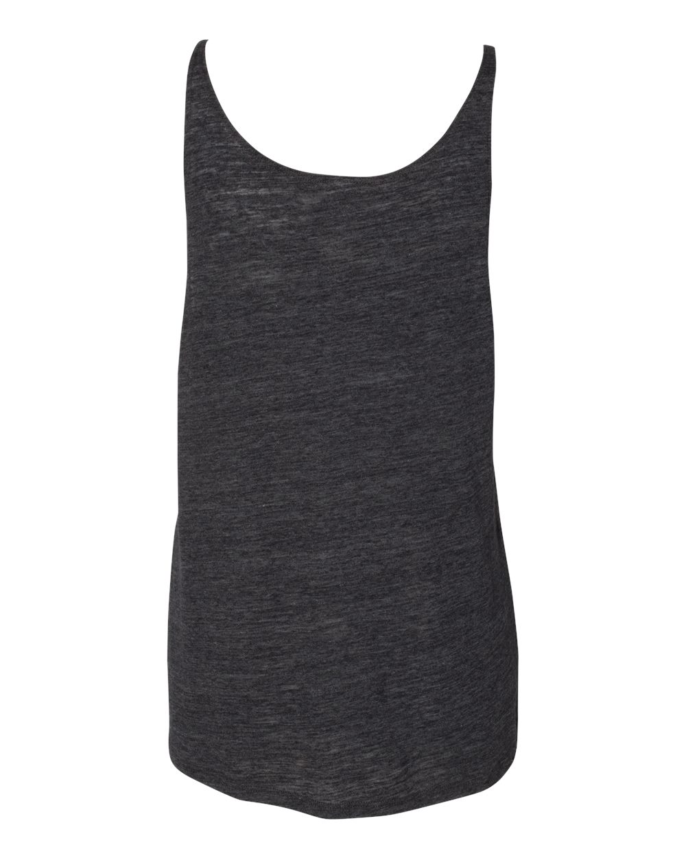 Women's Slouchy Tank - Back - B55906513 - Charcoal Black Slub