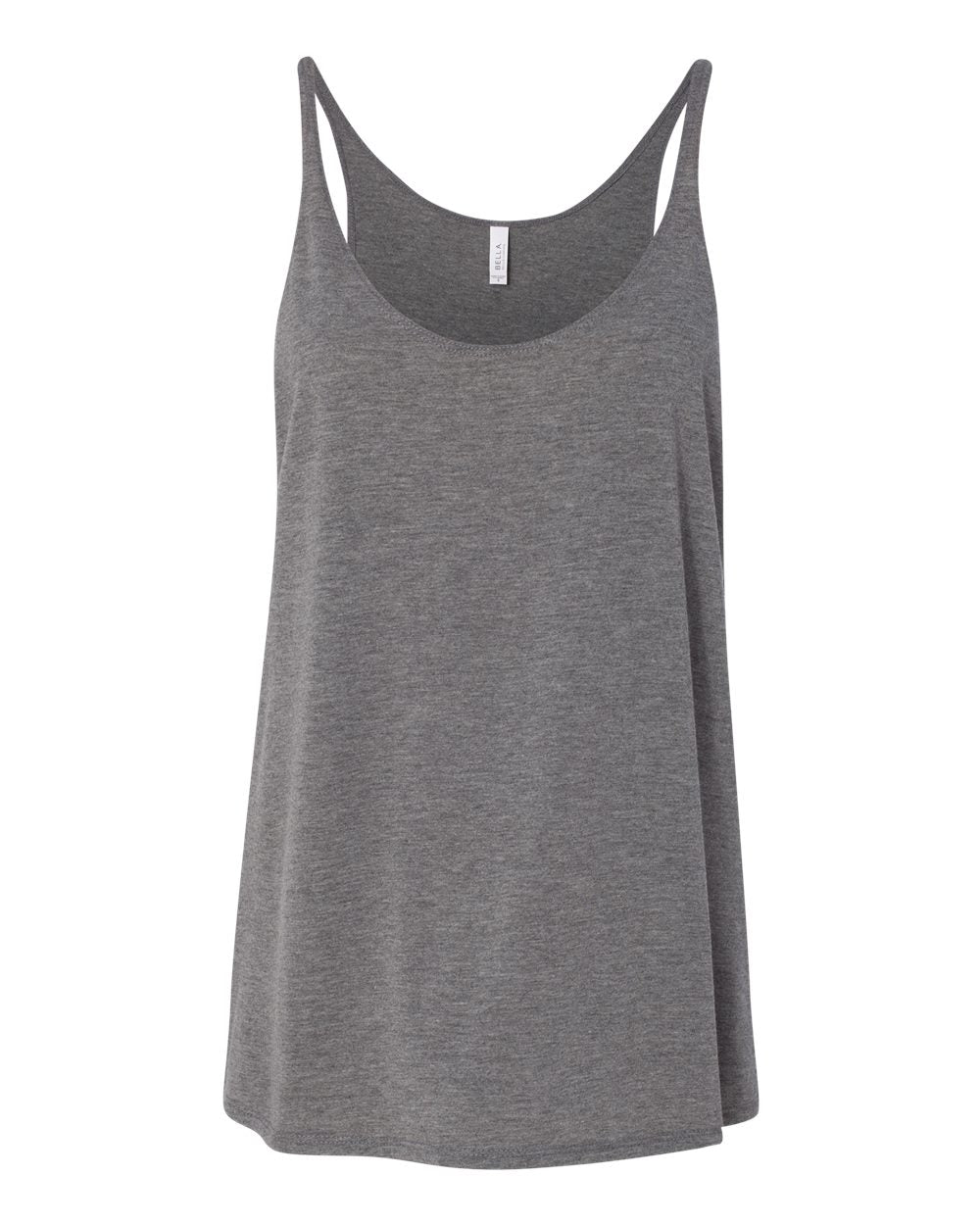 Women's Slouchy Tank - Front - B55906113 - Grey Triblend