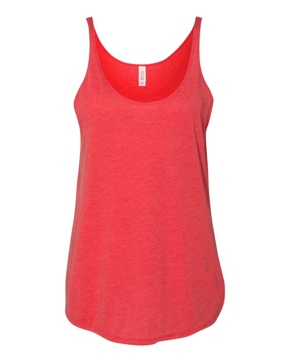 Women's Slouchy Tank - Front - B55906123 - Red Triblend