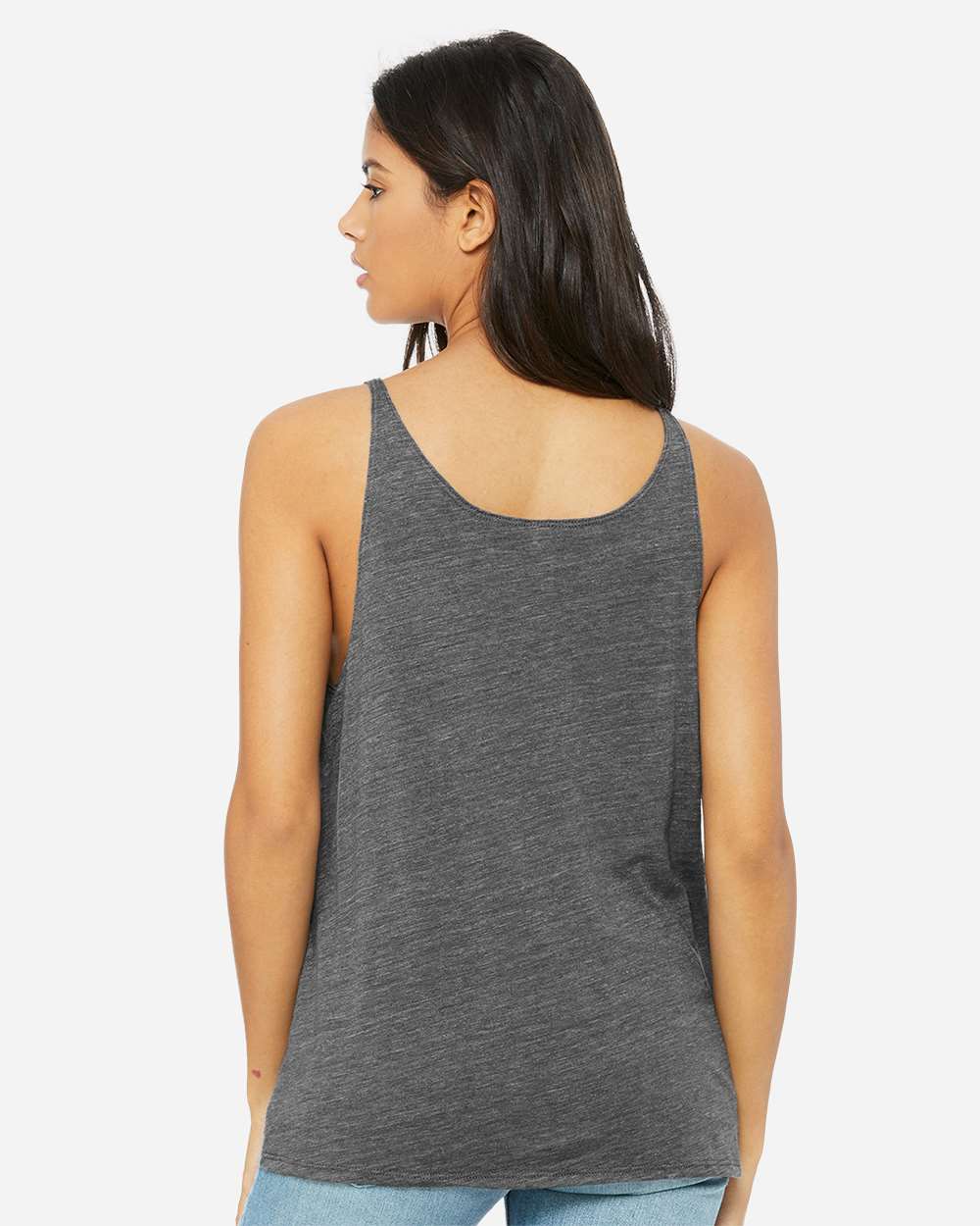 Women's Slouchy Tank - OnModelBack - B55906133 - Asphalt Slub