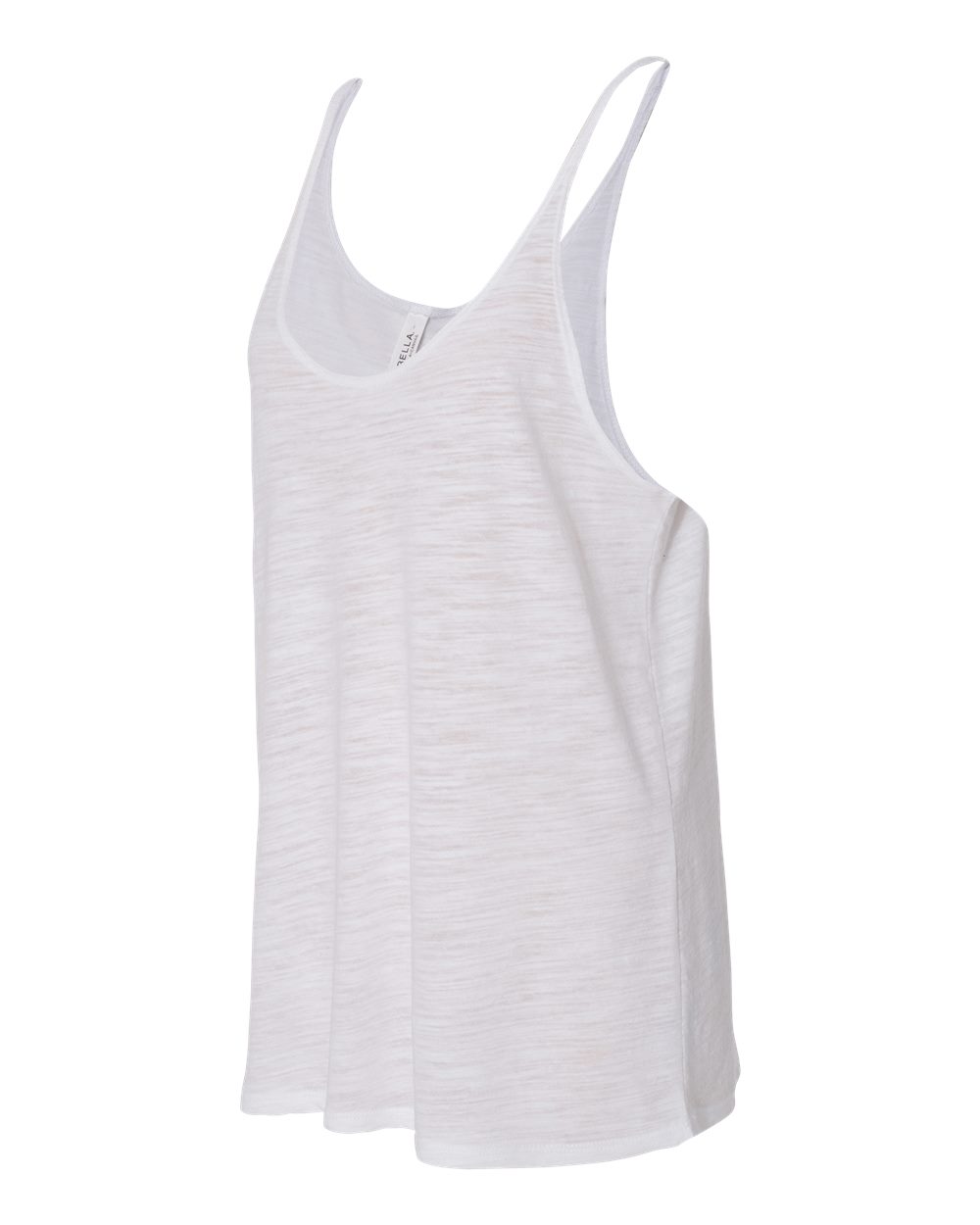 Women's Slouchy Tank - Side - B55906016 - White Slub