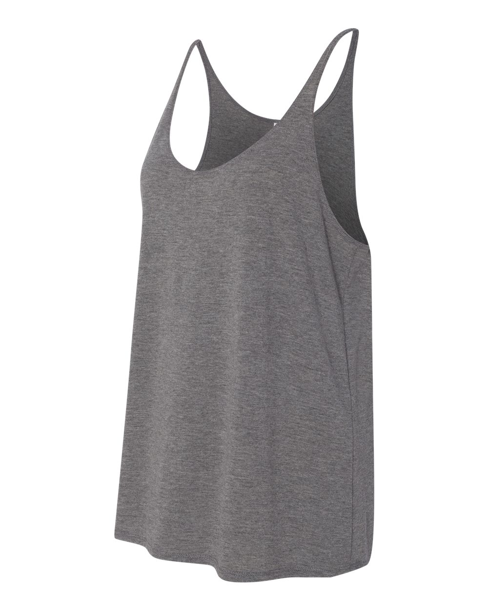 Women's Slouchy Tank - Side - B55906113 - Grey Triblend