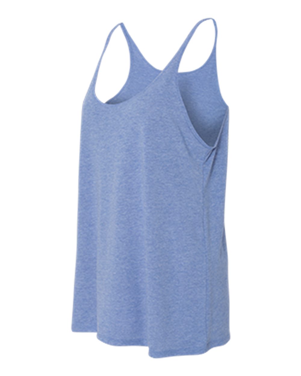 Women's Slouchy Tank - Side - B55906253 - Blue Triblend