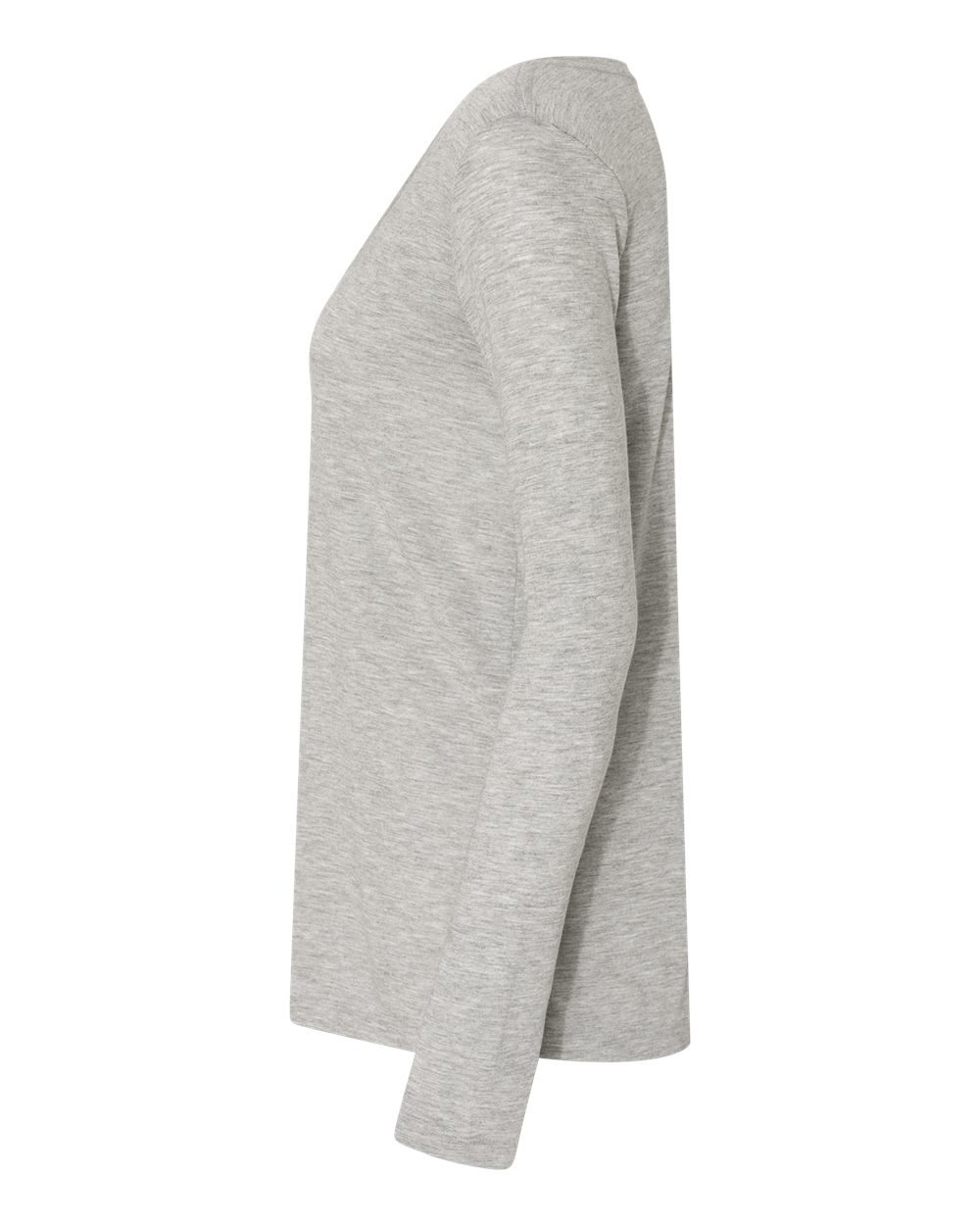 Women's Flowy Long Sleeve V-Neck Tee - DirectSide - B56106583 - Athletic Heather