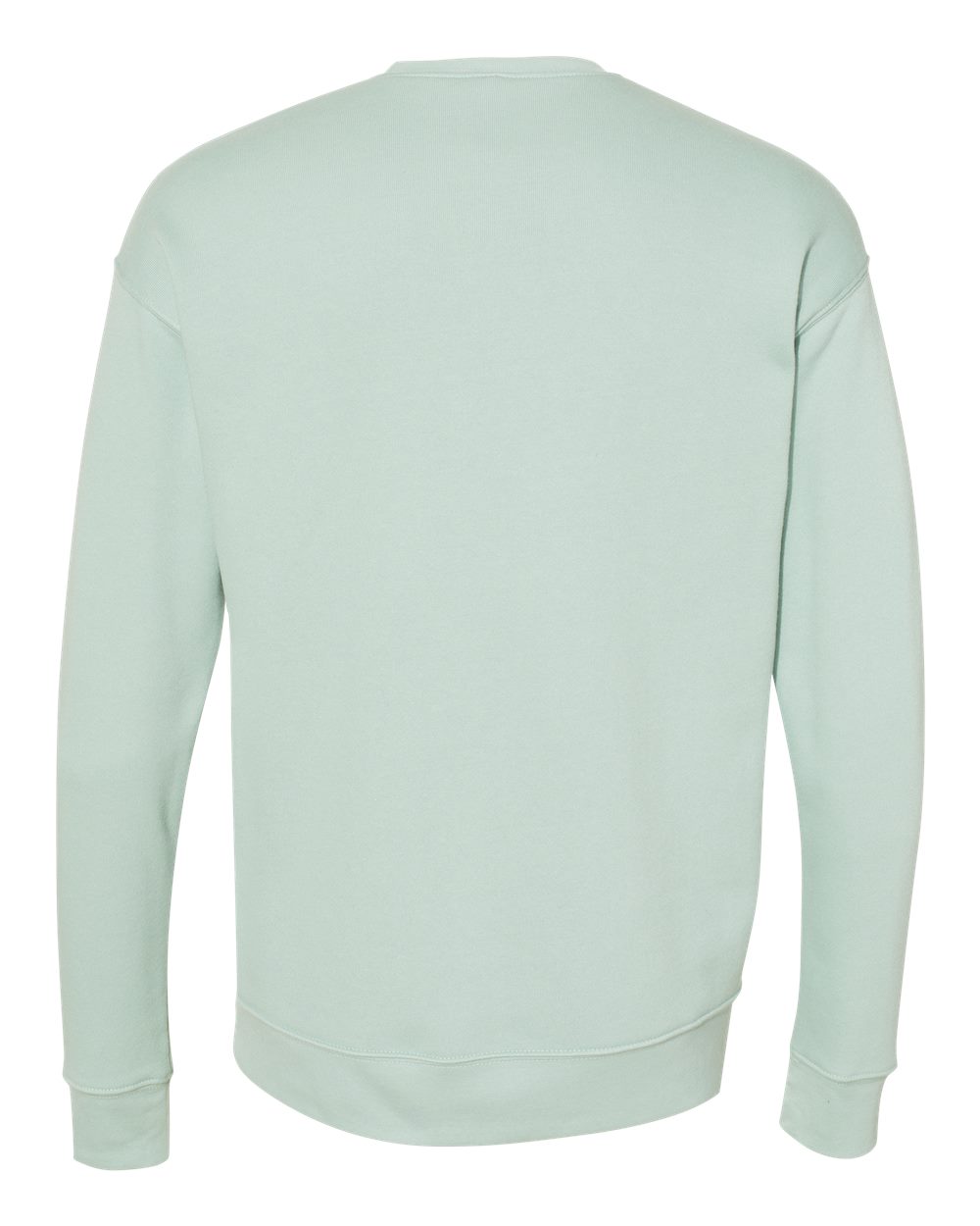 Unisex Sponge Fleece Drop Shoulder Crewneck Sweatshirt - Back - B37906042 - Dusty Blue