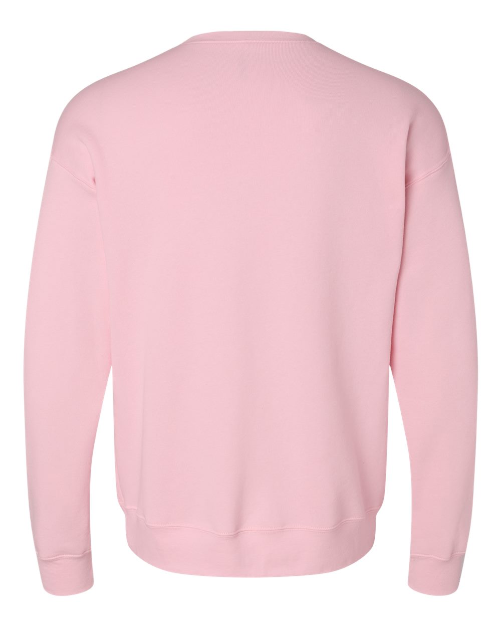 Unisex Sponge Fleece Drop Shoulder Crewneck Sweatshirt - Back - B37906302 - Pink
