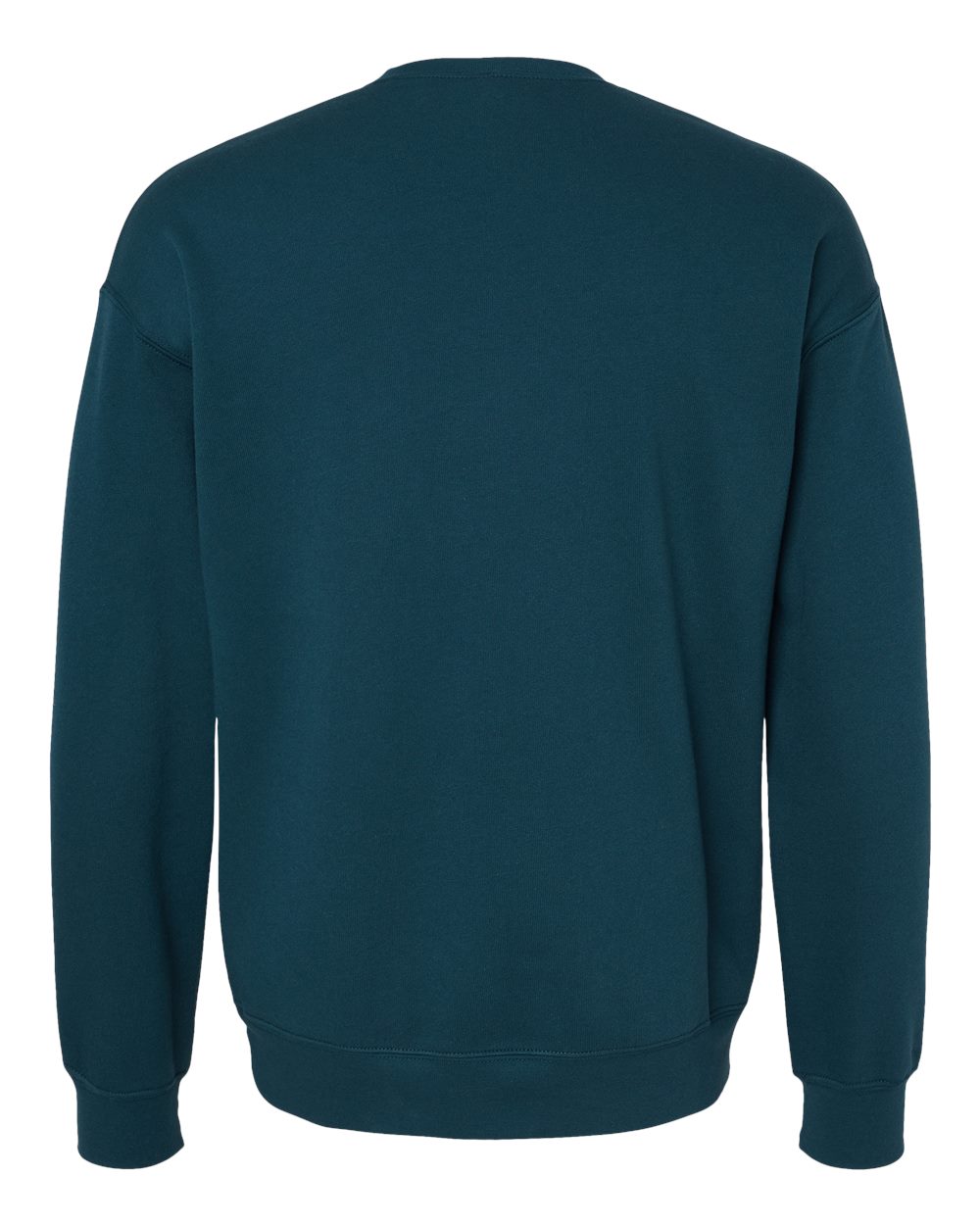 Unisex Sponge Fleece Drop Shoulder Crewneck Sweatshirt - Back - B37906412 - Atlantic