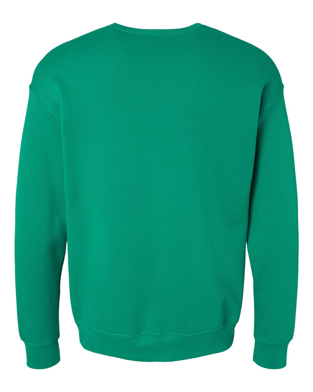 Unisex Sponge Fleece Drop Shoulder Crewneck Sweatshirt - Back - B37906532 - Kelly
