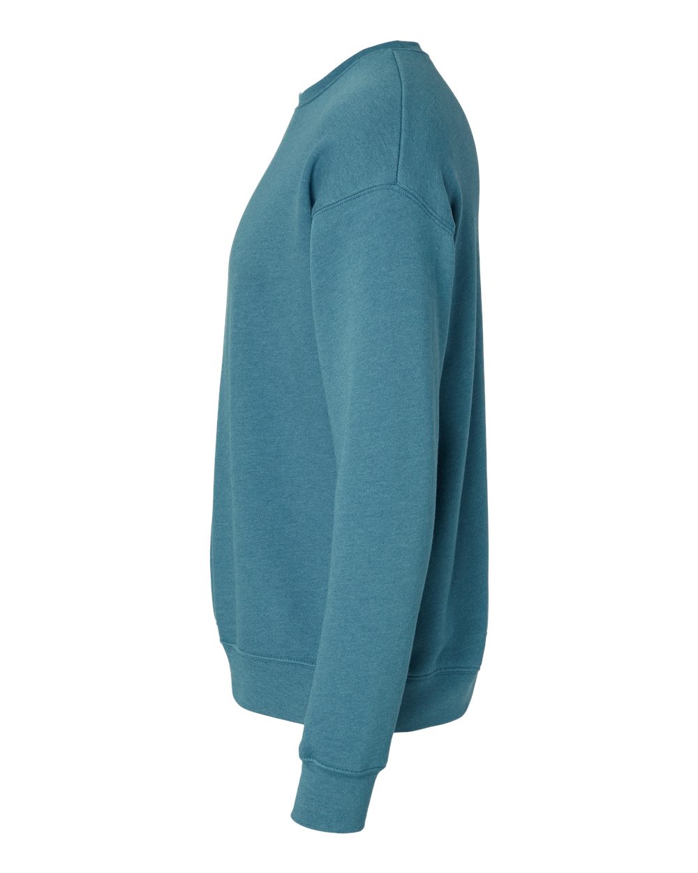 Unisex Sponge Fleece Drop Shoulder Crewneck Sweatshirt - DirectSide - B37906032 - Heather Deep Teal