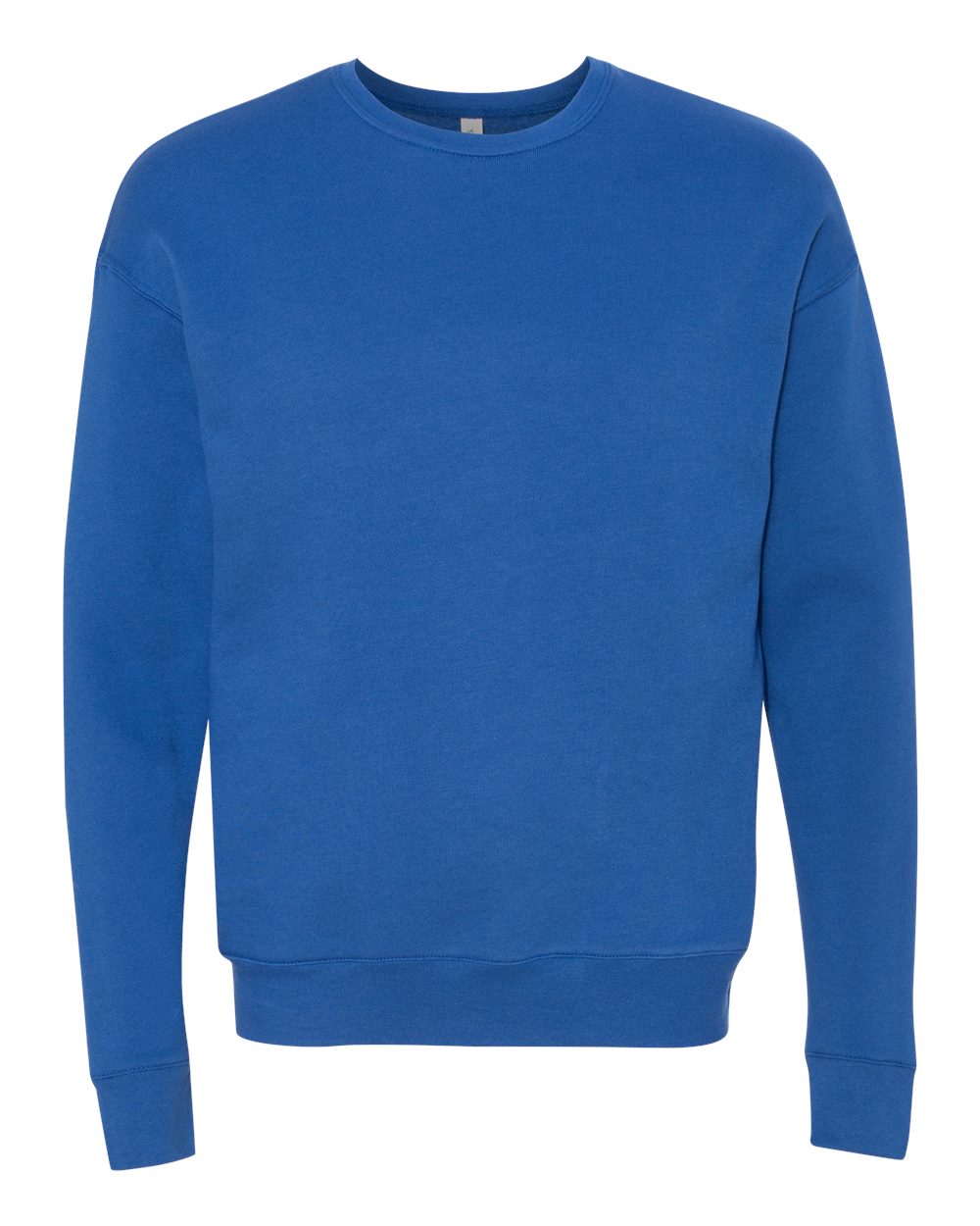 Unisex Sponge Fleece Drop Shoulder Crewneck Sweatshirt - Front - B37906752 - True Royal
