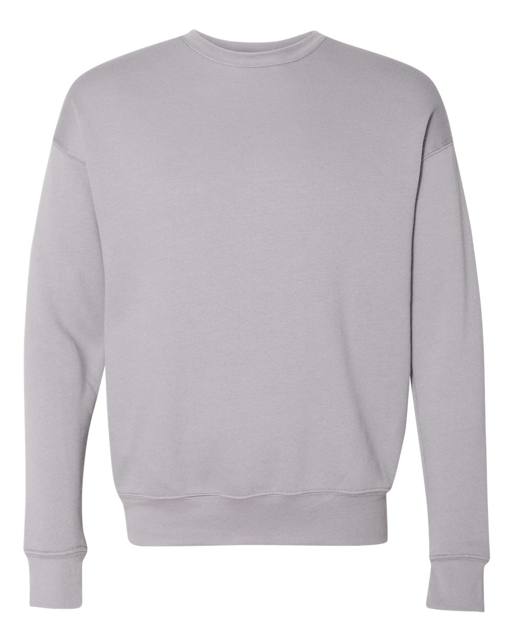 Unisex Sponge Fleece Drop Shoulder Crewneck Sweatshirt - Front - B37906852 - Storm
