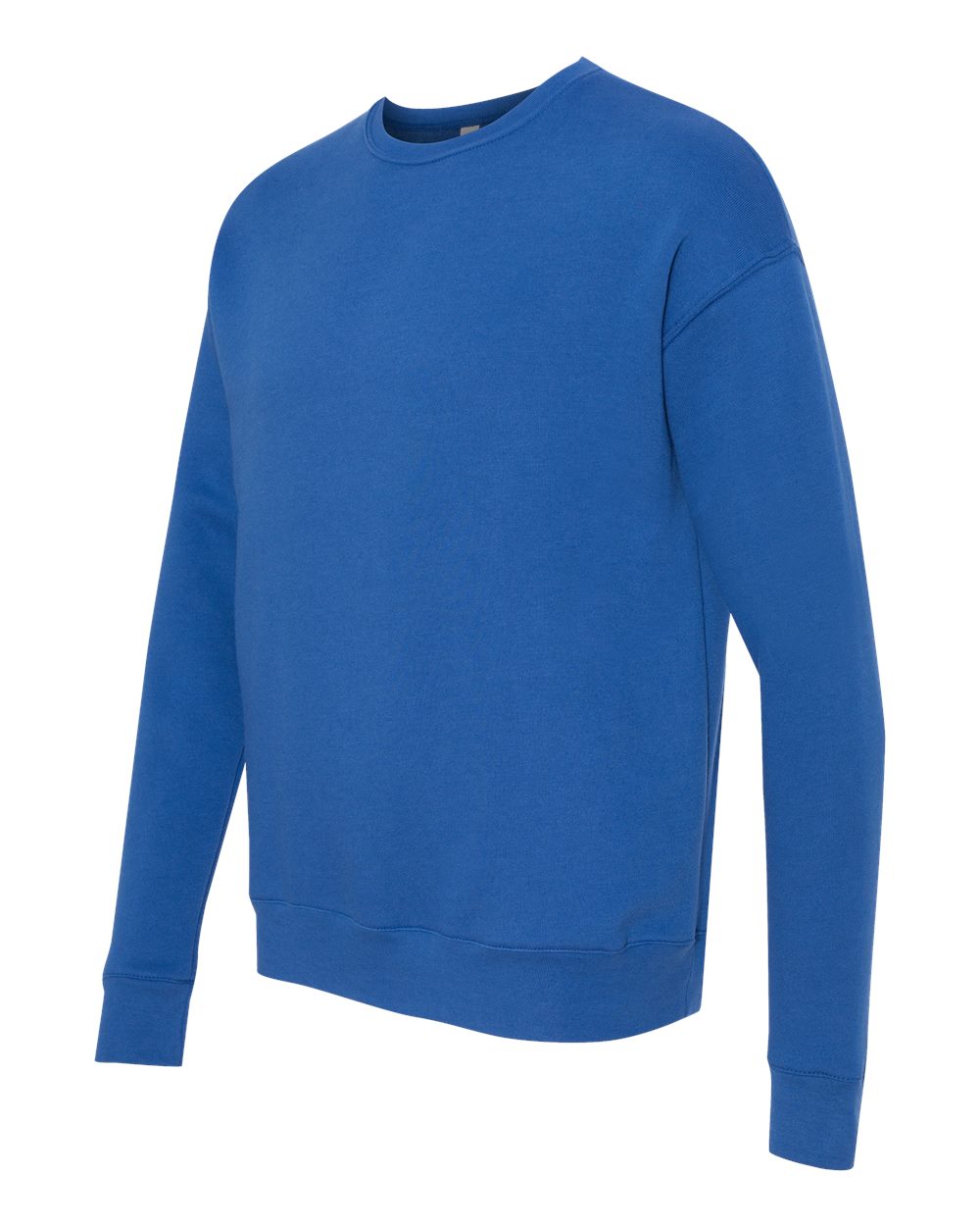 Unisex Sponge Fleece Drop Shoulder Crewneck Sweatshirt - Side - B37906752 - True Royal
