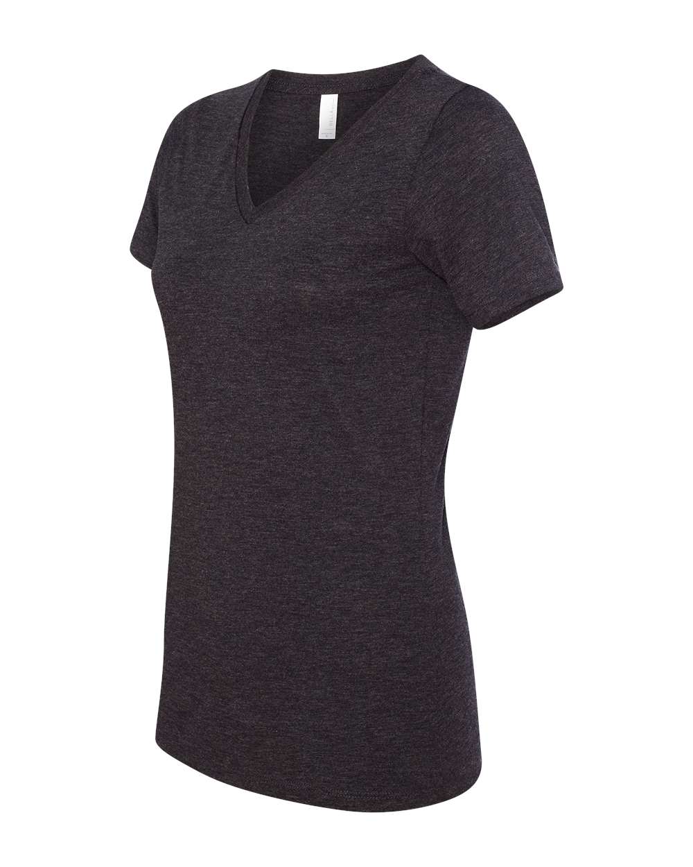 Women's Relaxed Triblend V-Neck Tee - DirectSide - B81006363 - Charcoal Black Triblend