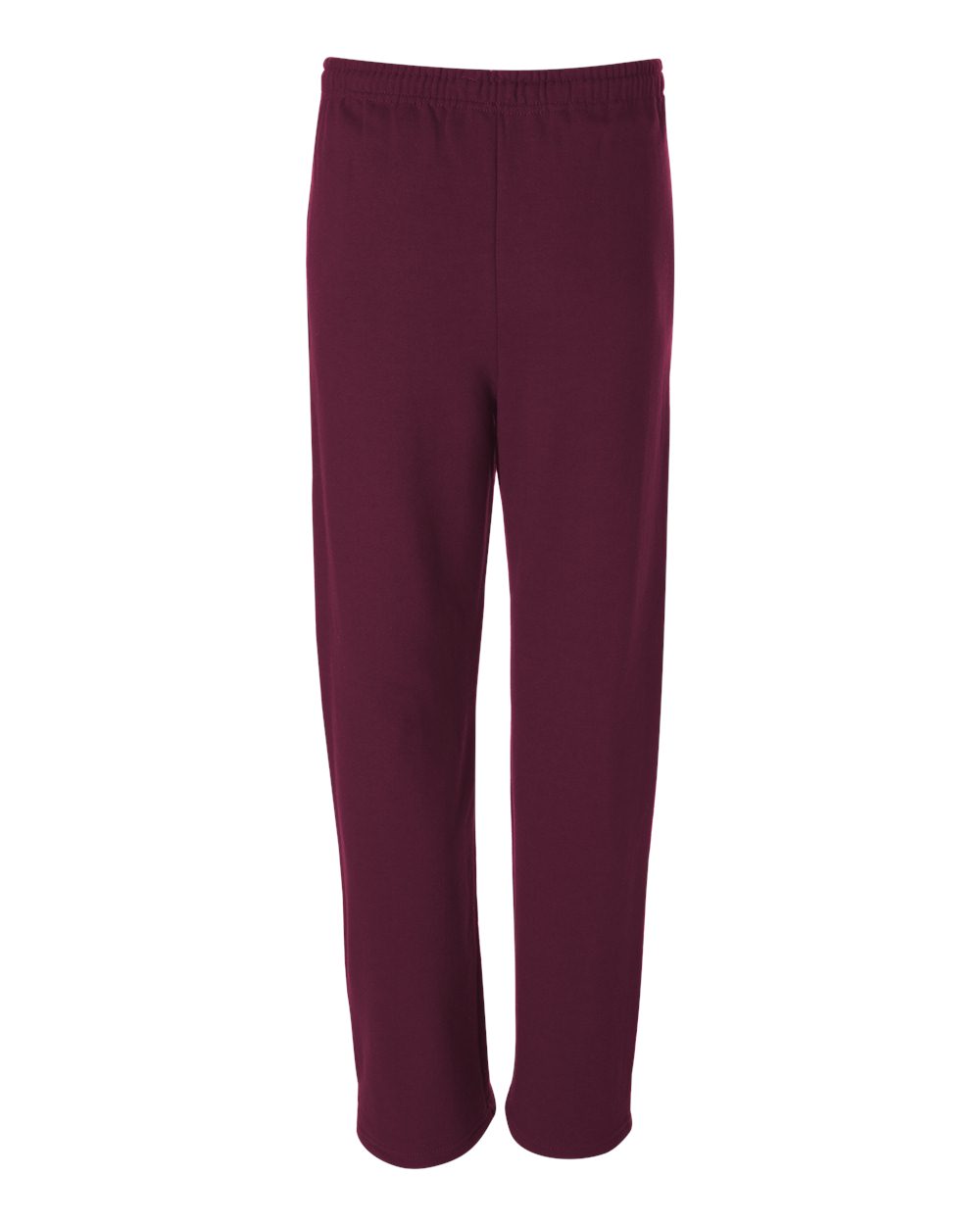 Unisex NuBlend® Open-Bottom Sweatpants with Pockets - Back - B23435538 - Maroon