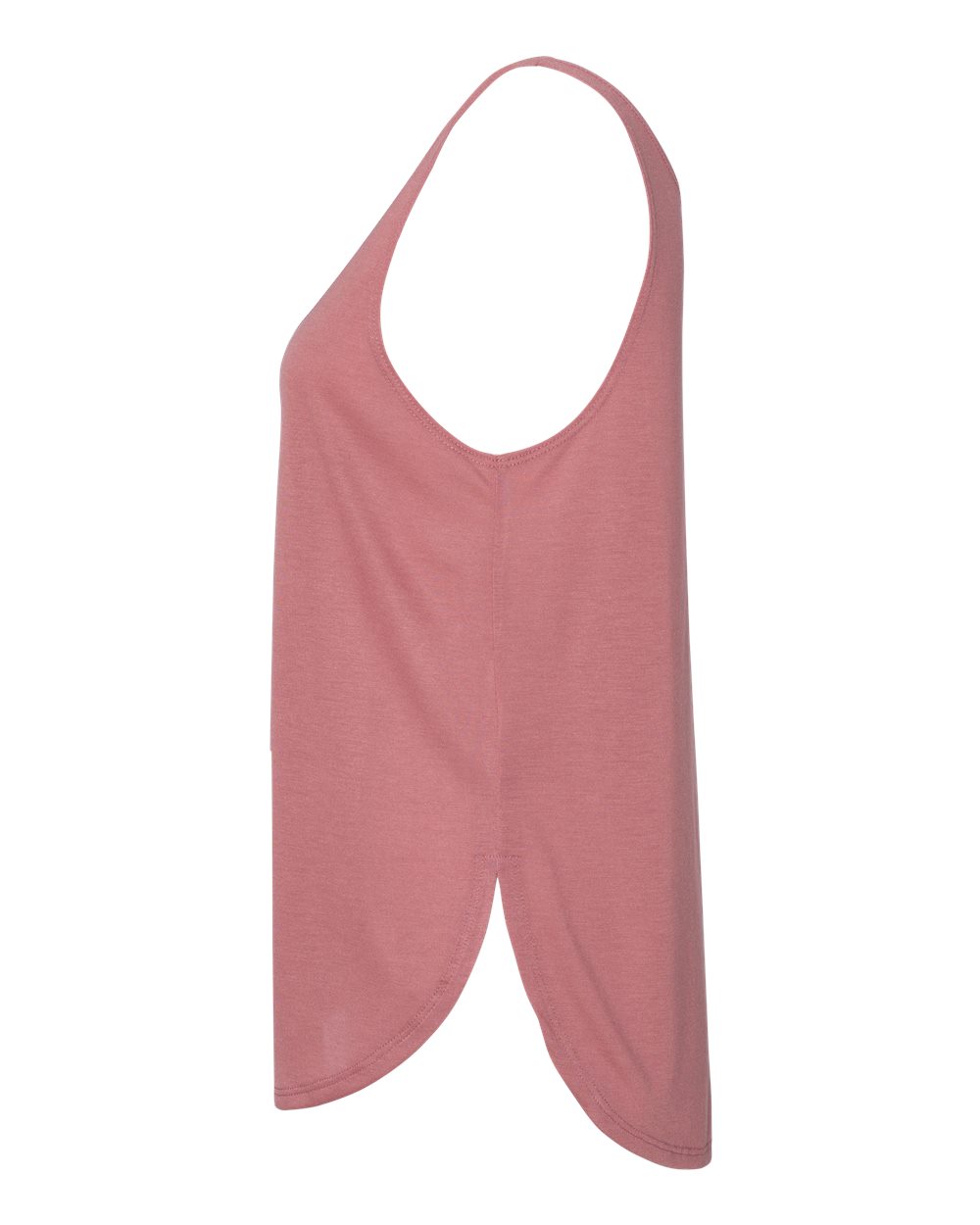 Women's Flowy Tank with Side Slit - DirectSide - B56806313 - Mauve