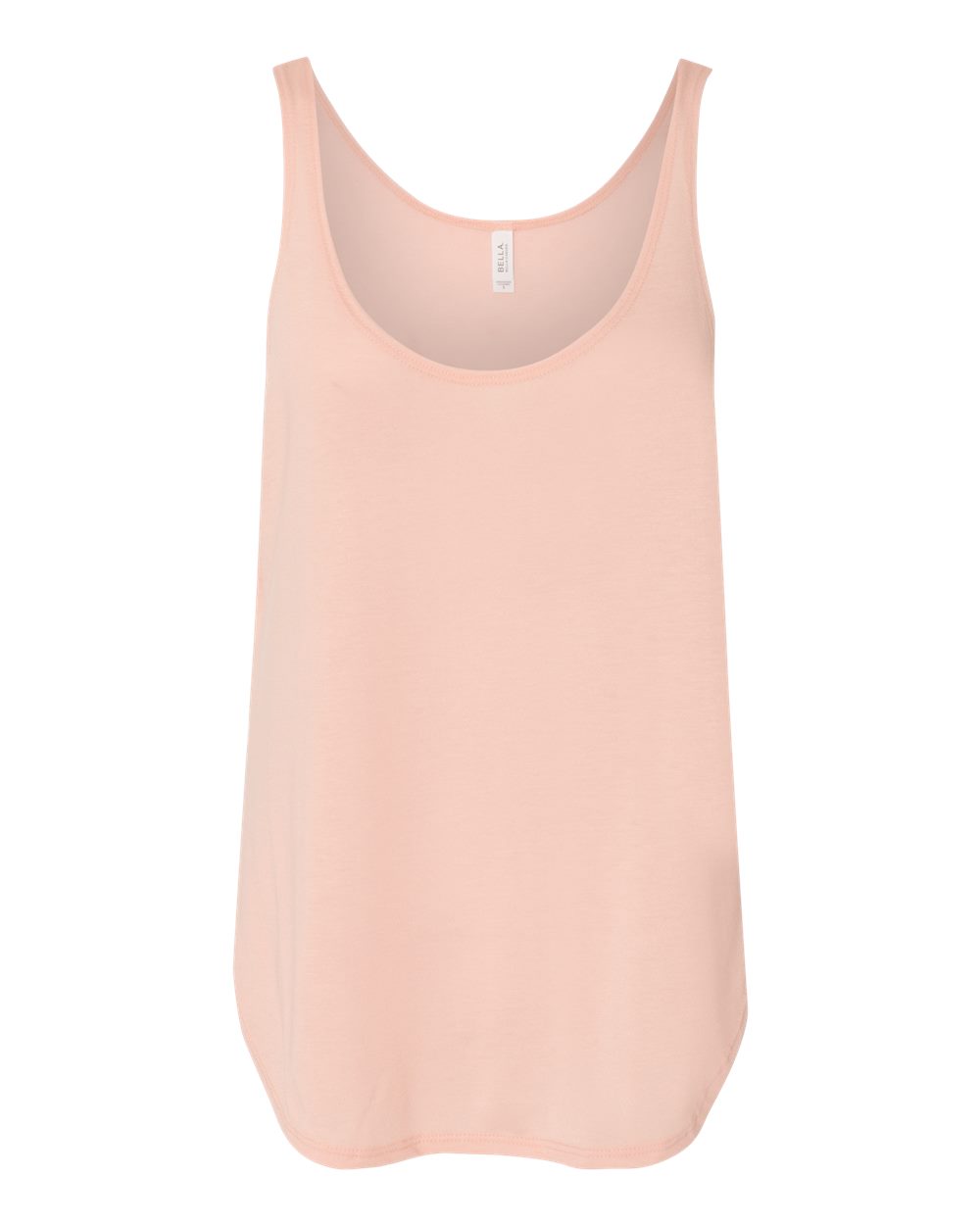 Women's Flowy Tank with Side Slit - Front - B56806333 - Peach