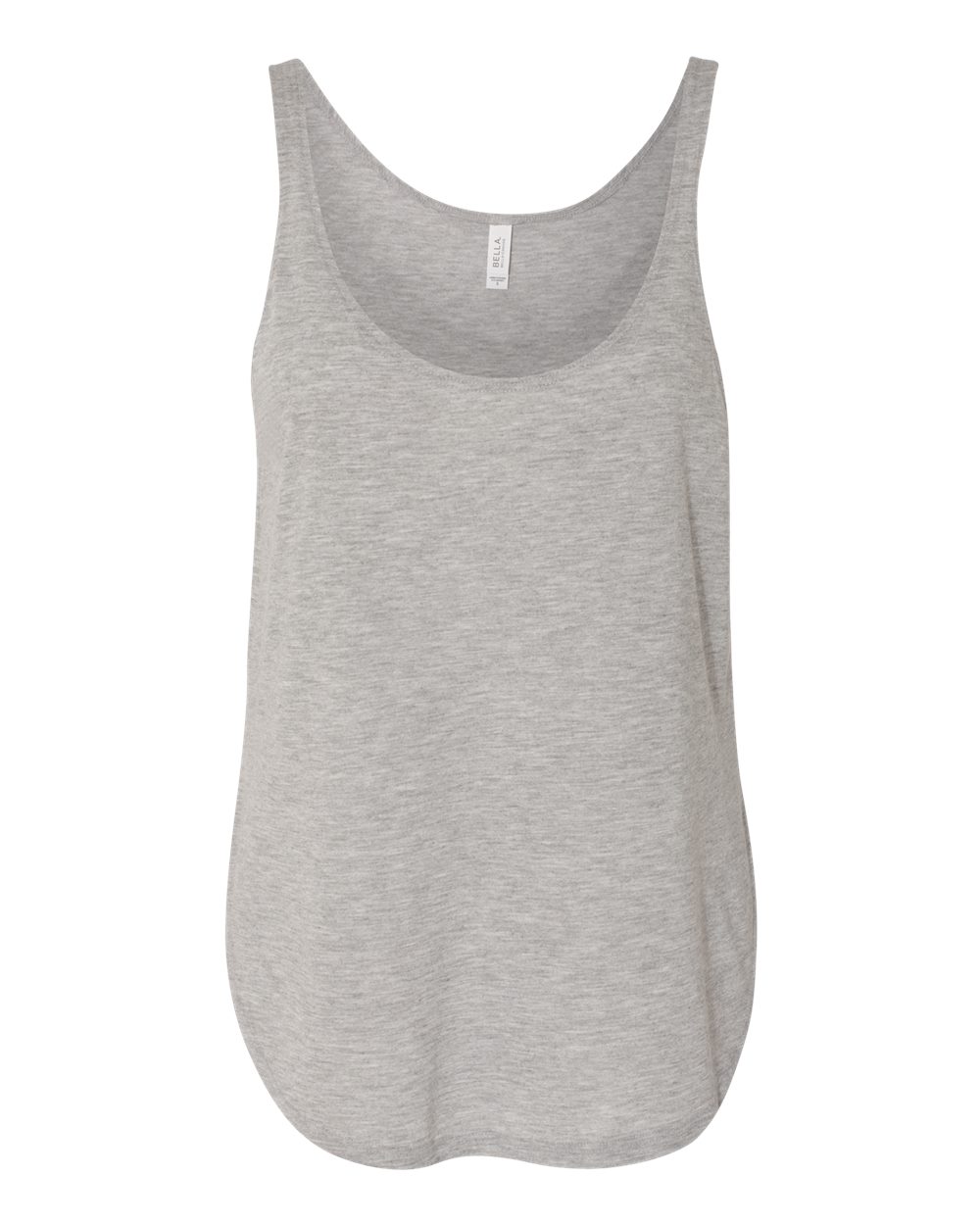 Women's Flowy Tank with Side Slit - Front - B56806583 - Athletic Heather