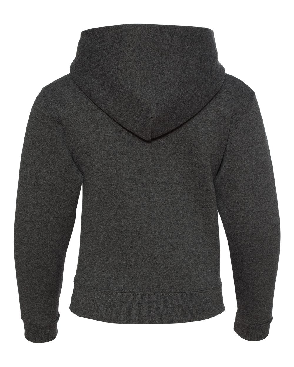 Youth NuBlend® Hooded Sweatshirt - Back - B32035513 - Black Heather