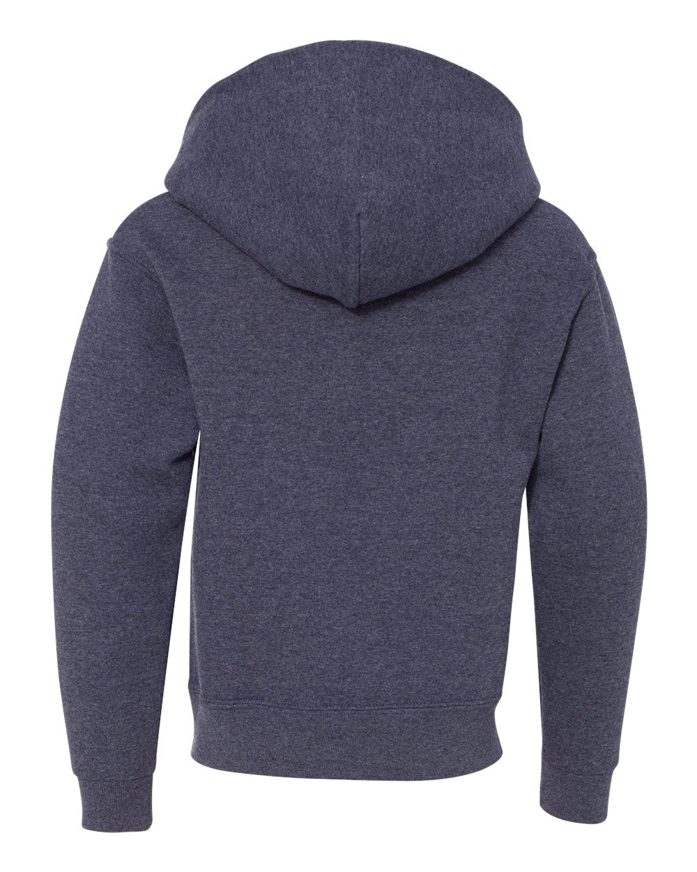 Youth NuBlend® Hooded Sweatshirt - Back - B32035643 - Vintage Heather Navy