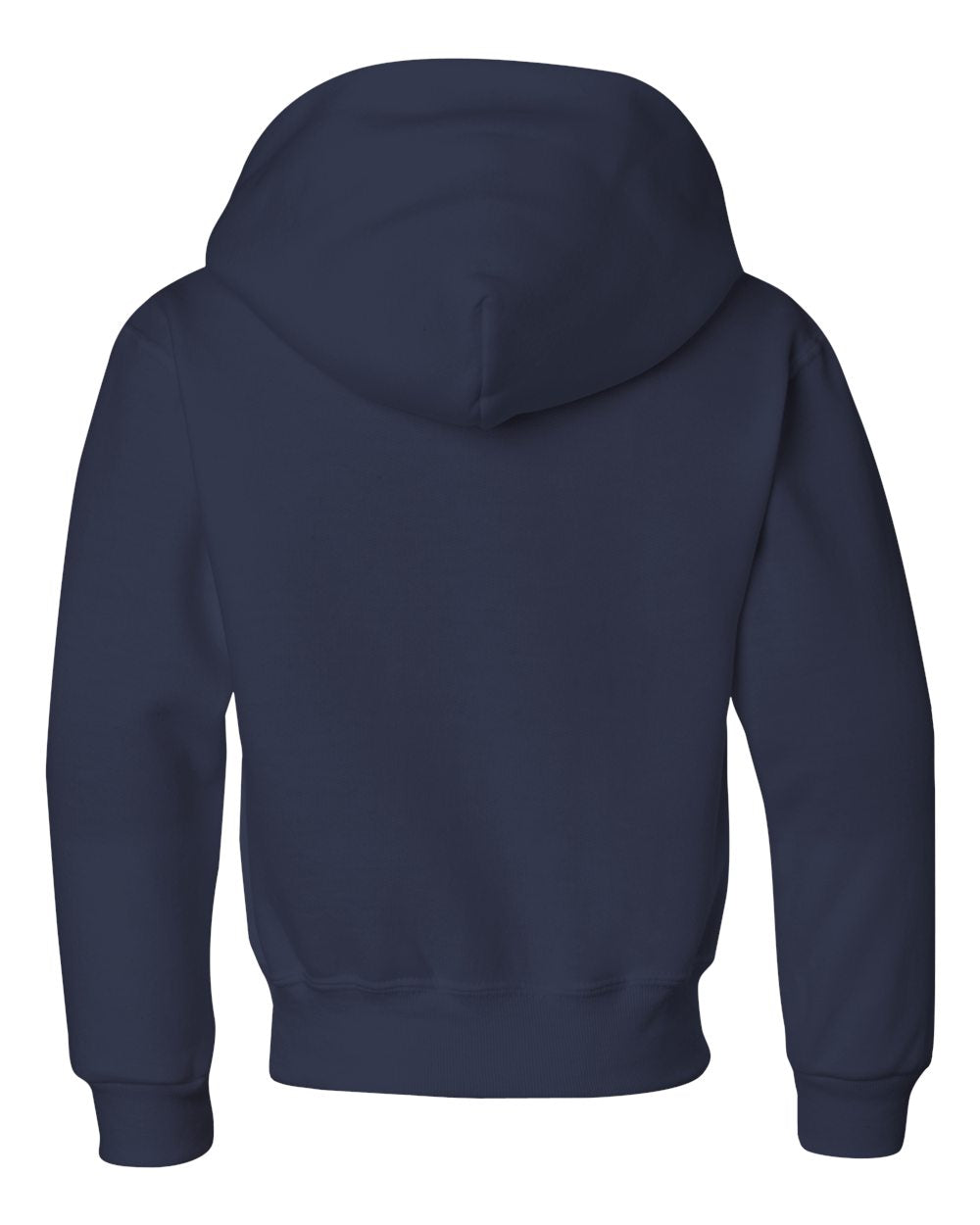 Youth NuBlend® Hooded Sweatshirt - Back - B32035653 - J. Navy