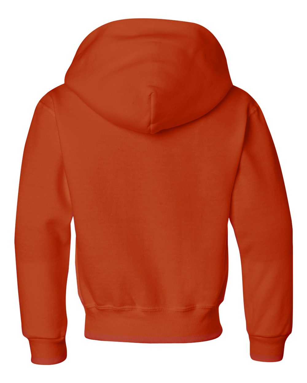 Youth NuBlend® Hooded Sweatshirt - Back - B32035663 - Burnt Orange