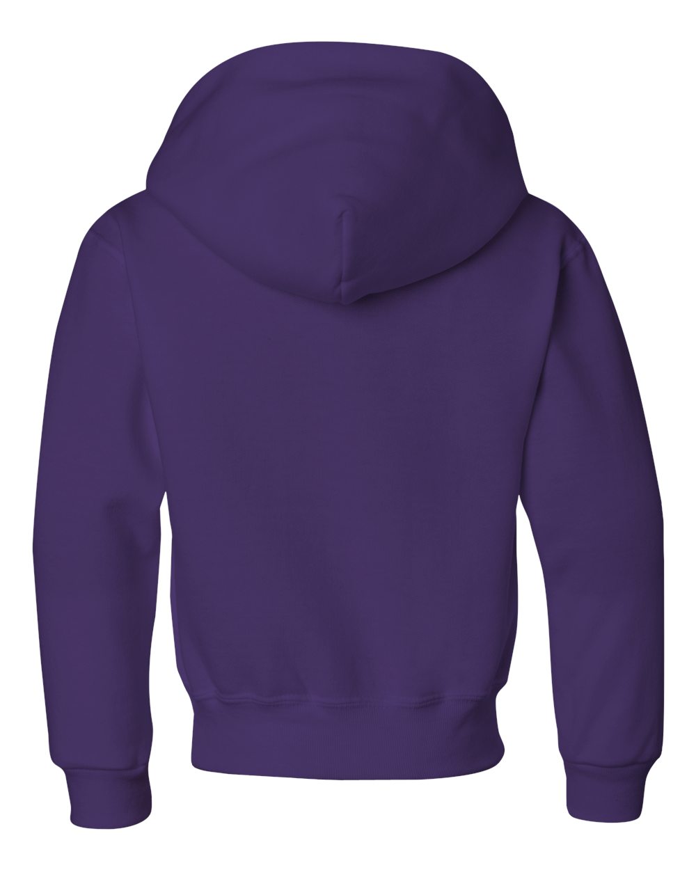 Youth NuBlend® Hooded Sweatshirt - Back - B32035673 - Deep Purple
