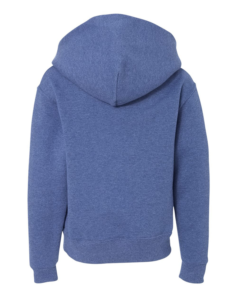 Youth NuBlend® Hooded Sweatshirt - Back - B32035683 - Vintage Heather Blue